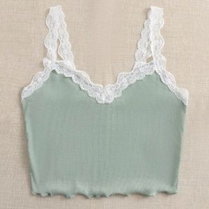 Sage Green Lace Tanktop